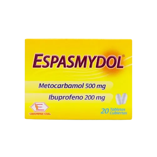 ESPASMYDOL (LABQUIFAR) CJA X 20 TAB IBUPROFENO METOCARBAMOL