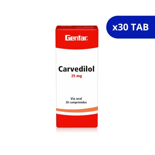 CARVEDILOL (GENFAR) 25MG CJA X 30TAB