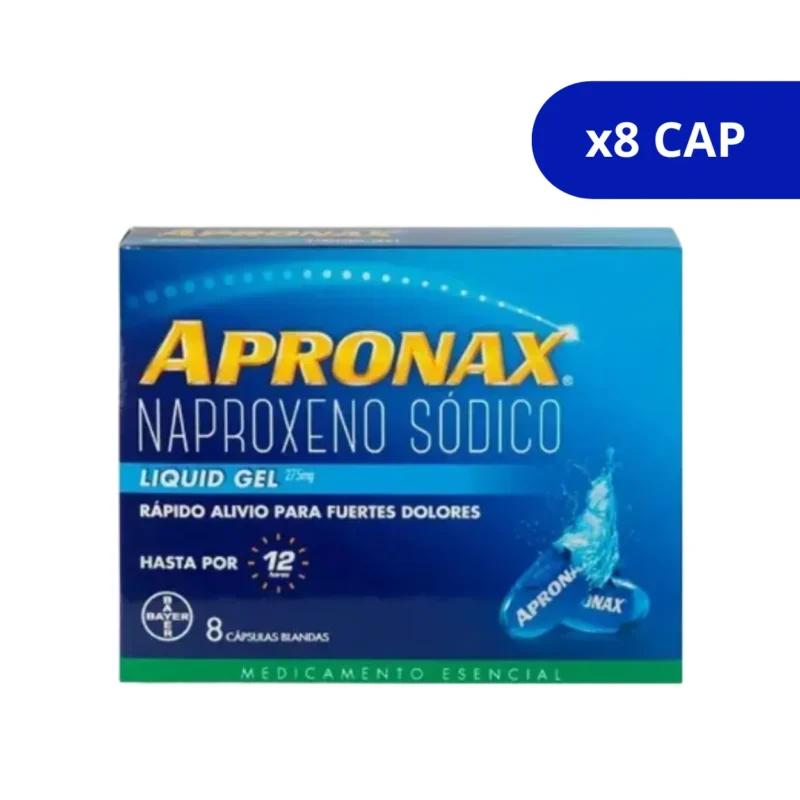 APRONAX (BAYER) 275MG CJA X 8CAP NAPROXENO SODICO
