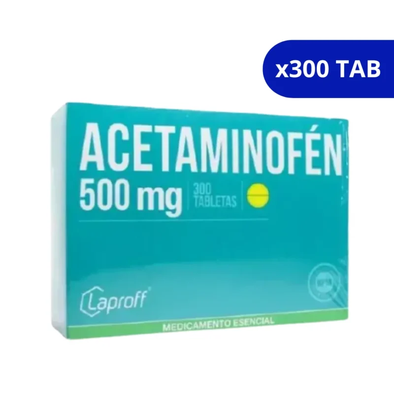 ACETAMINOFEN (LAPROFF) 500MG CJA X 300 TBL