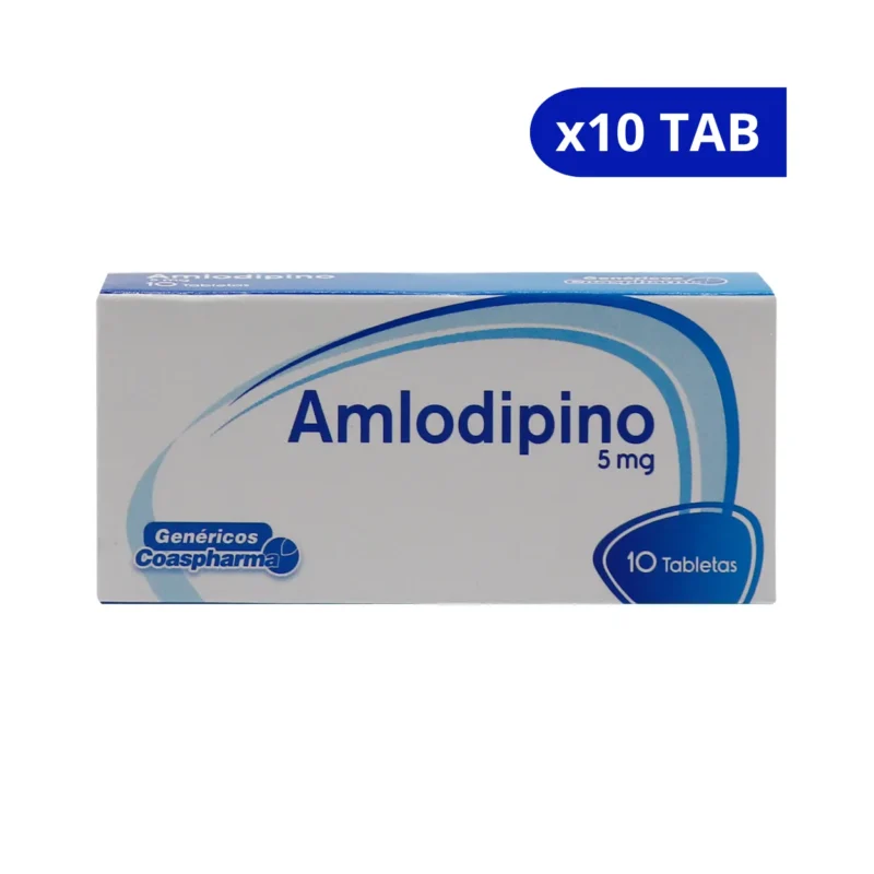 AMLODIPINO (COAS) 5 MG CJA X 10 TBS