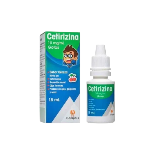 CETIRIZINA (MEMPHIS) SOL ORAL 10MG/ML FCO X 15ML