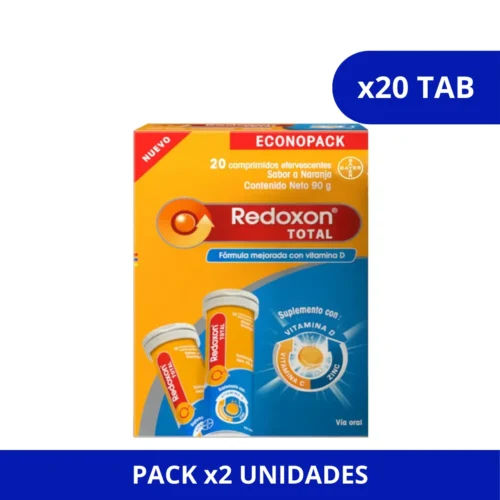 REDOXON (BAYER) TOTAL NARANJA CJA X 20TAB EFERVESCENTES VITAMINA C