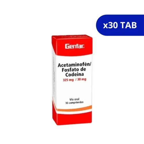 ACETAMINOFEN/CODEINA (GENFAR) 325MG/30MG CJA X 30 TBL