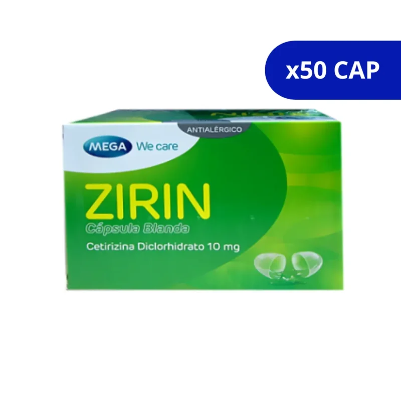 ZIRIN (MEGA WE CARE) 10MG CJA X 50CAP BLANDA