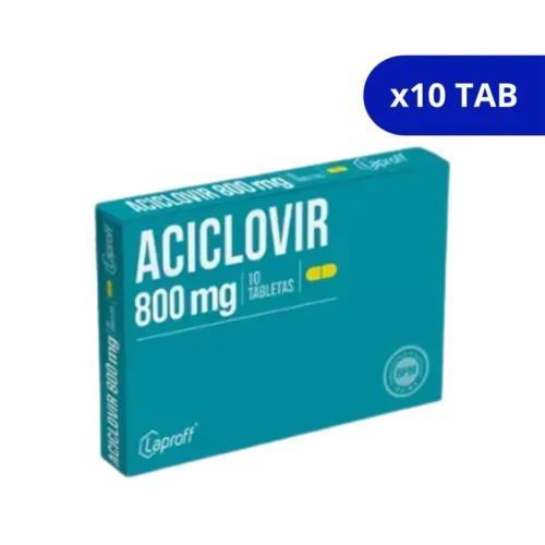 ACICLOVIR (LAPROFF) 800MG CJA X 10 TBS.