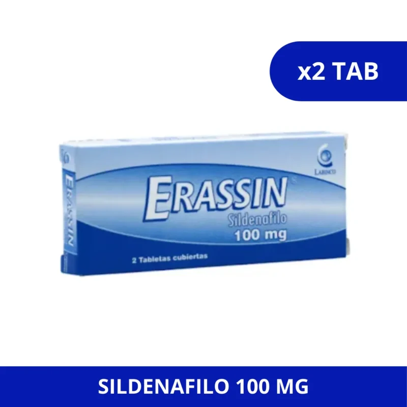 ERASSIN (LABINCO) 100 MG CJA X 2 TBS SILDENAFILO