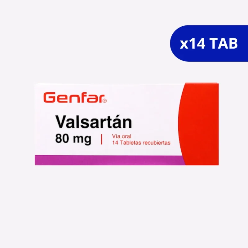 VALSARTAN (GENFAR) 80 MG CJA X 14 TBS