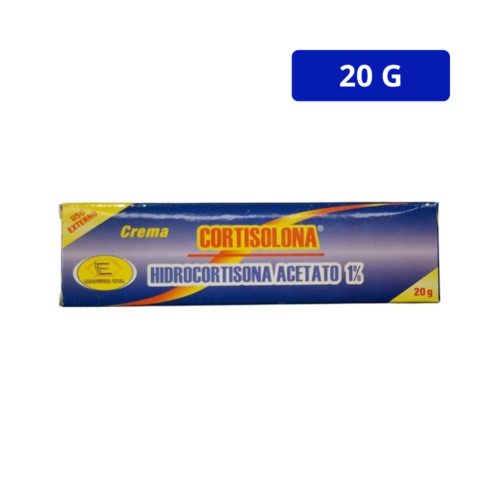 CORTISOLONA (LABQUIFAR) CREMA TOPICA 1% TUBO X 20GR HIDROCORTISONA